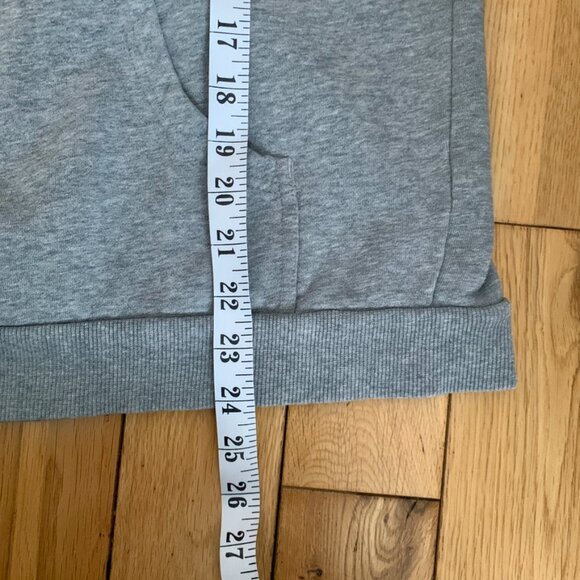 Y2K DC Fullzip Hoodie Men's Medium Gray Sweater Big Logo Embroidered Skating 00s - Picture 6 of 6